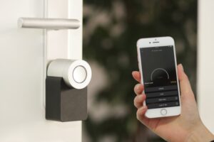 Wireless gate intercom and access control integration at a residential estate gate